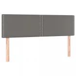 szürke műbőr LED-es fejtámla 144 x 5 x 78/88 cm