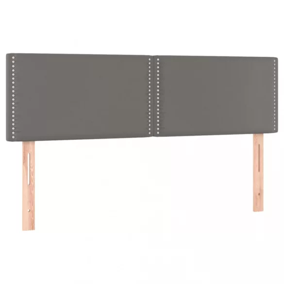 szürke műbőr LED-es fejtámla 144 x 5 x 78/88 cm