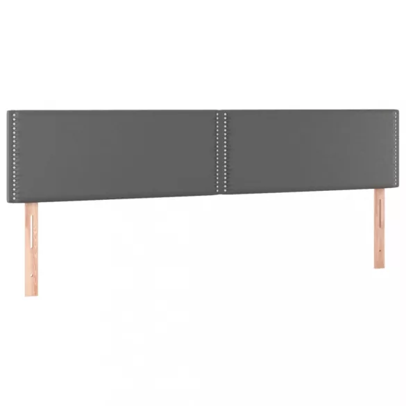 szürke műbőr LED-es fejtámla 180 x 5 x 78/88 cm