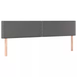 szürke műbőr LED-es fejtámla 200 x 5 x 78/88 cm