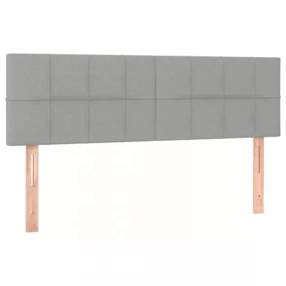 világosszürke szövet LED-es fejtámla 144 x 5 x 78/88 cm