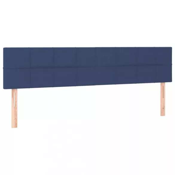 kék szövet LED-es fejtámla 180x5x78/88 cm