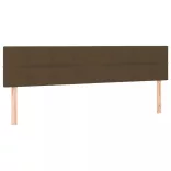 sötétbarna szövet LED-es fejtámla 200x5x78/88 cm