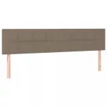 tópszínű szövet LED-es fejtámla 200x5x78/88 cm