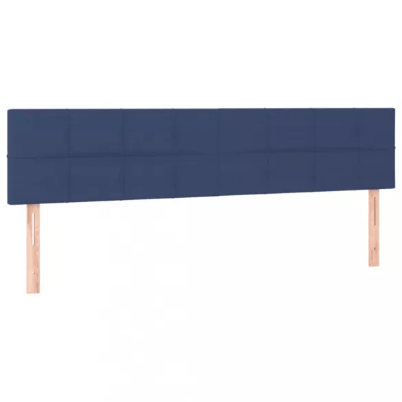 kék szövet LED-es fejtámla 200x5x78/88 cm