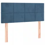 sötétkék bársony LED-es fejtámla 80 x 5 x 78/88 cm