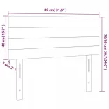 sötétszürke szövet LED-es fejtámla 80 x 5 x 78/88 cm