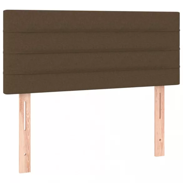 sötétbarna szövet LED-es fejtámla 100x5x78/88 cm
