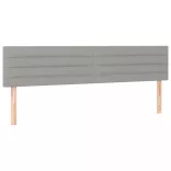 világosszürke szövet LED-es fejtámla 200x5x78/88 cm