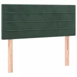 sötétzöld bársony LED-es fejtámla 80 x 5 x 78/88 cm