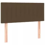 sötétbarna szövet LED-es fejtámla 100x5x78/88 cm