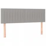 világosszürke szövet LED-es fejtámla 144 x 5 x 78/88 cm