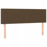 sötétbarna szövet LED-es fejtámla 144x5x78/88 cm