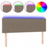 tópszínű szövet LED-es fejtámla 144x5x78/88 cm