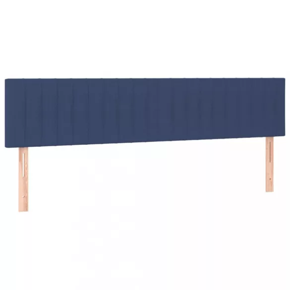 kék szövet LED-es fejtámla 160x5x78/88 cm