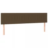 sötétbarna szövet LED-es fejtámla 180x5x78/88 cm