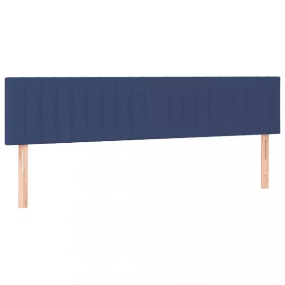 kék szövet LED-es fejtámla 180x5x78/88 cm