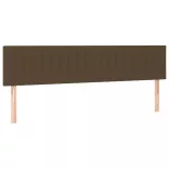 sötétbarna szövet LED-es fejtámla 200x5x78/88 cm