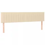 krémszínű szövet LED-es fejtámla 200x5x78/88 cm