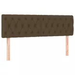 sötétbarna szövet LED-es fejtámla 144 x 7 x 78/88 cm