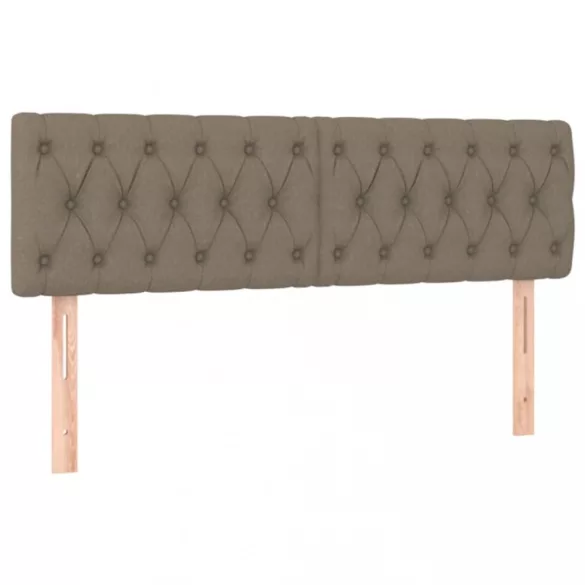 tópszínű szövet LED-es fejtámla 160x7x78/88 cm