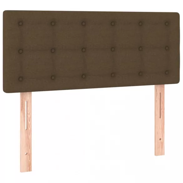 sötétbarna szövet LED-es fejtámla 80 x 5 x 78/88 cm