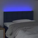kék szövet LED-es fejtámla 80 x 5 x 78/88 cm