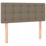 tópszínű szövet LED-es fejtámla 100x5x78/88 cm