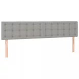 világosszürke szövet LED-es fejtámla 160x5x78/88 cm