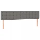 sötétszürke szövet LED-es fejtámla 160x5x78/88 cm