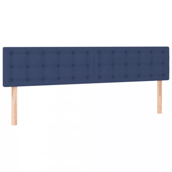 kék szövet LED-es fejtámla 180x5x78/88 cm