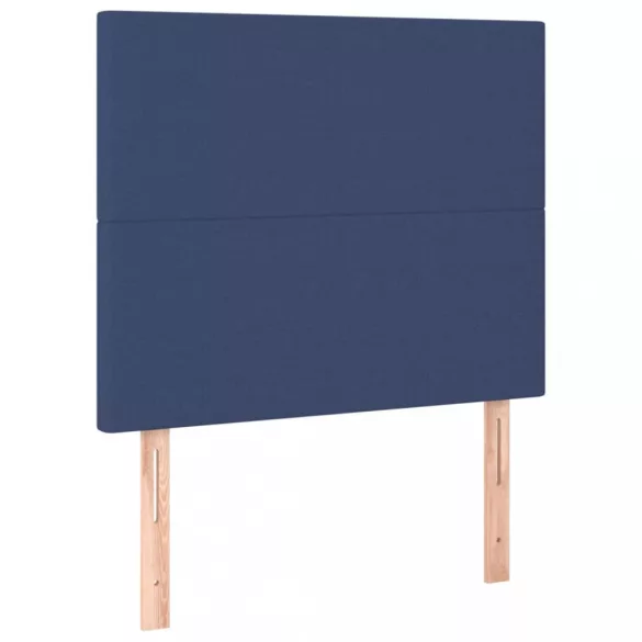 kék szövet LED-es fejtámla 80x5x118/128 cm