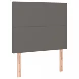 szürke műbőr LED-es fejtámla 100x5x118/128 cm