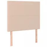 cappuccino műbőr LED-es fejtámla 100x5x118/128 cm