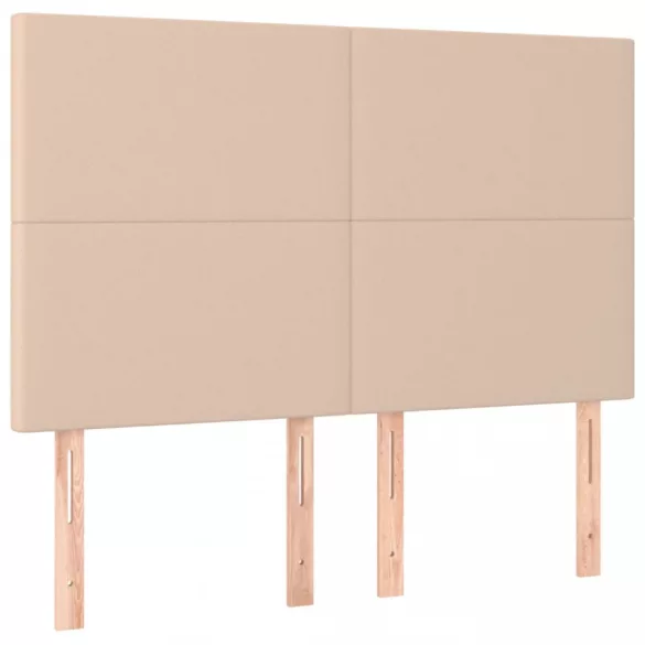 cappuccino műbőr LED-es fejtámla 144x5x118/128 cm