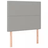 világosszürke szövet LED-es fejtámla 90x5x118/128 cm