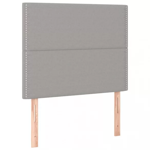 világosszürke szövet LED-es fejtámla 100x5x118/128 cm