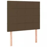 sötétbarna szövet LED-es fejtámla 80x5x118/128 cm