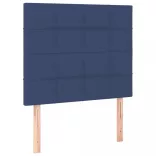 kék szövet LED-es fejtámla 80x5x118/128 cm