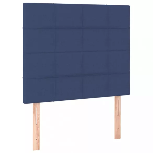 kék szövet LED-es fejtámla 80x5x118/128 cm