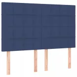 kék szövet LED-es fejtámla 144x5x118/128 cm