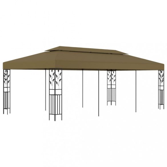 tópszínű pavilon 6 x 3 m 180 g/m²