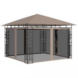   tópszínű pavilon szúnyoghálóval 3 x 3 x 2,73 m 180 g/m²