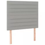 világosszürke szövet LED-es fejtámla 80x5x118/128 cm