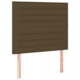 sötétbarna szövet LED-es fejtámla 80x5x118/128 cm
