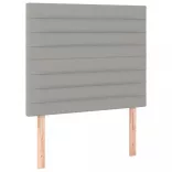 világosszürke szövet LED-es fejtámla 100x5x118/128 cm