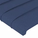 kék szövet LED-es fejtámla 200x5x118/128 cm