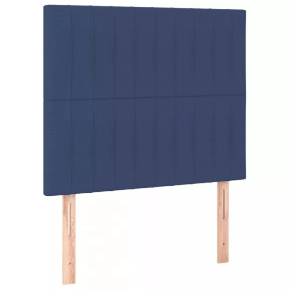 kék szövet LED-es fejtámla 80x5x118/128 cm