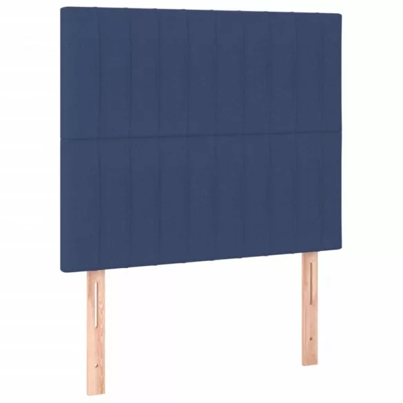 kék szövet LED-es fejtámla 90x5x118/128 cm
