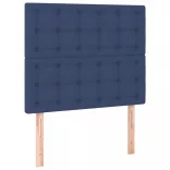 kék szövet LED-es fejtámla 80x5x118/128 cm